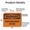 Signmission Ethylene Oxide In Use OSHA Warning Sign, Plastic, 14in W x 10in L, 2PK OS-2PACK-WS-P-1014-L-12601 - alternate 2